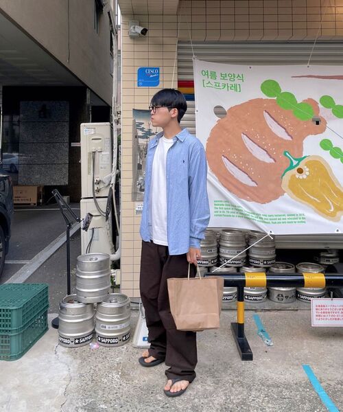 MUSINSA STANDARD（ムシンサスタンダード）の「コットンパラシュートパンツ [ダークブラウン]（その他パンツ・メンズ・その他・33/26/27/28/29/34/32/30/31/36/38）」の12枚目の写真
