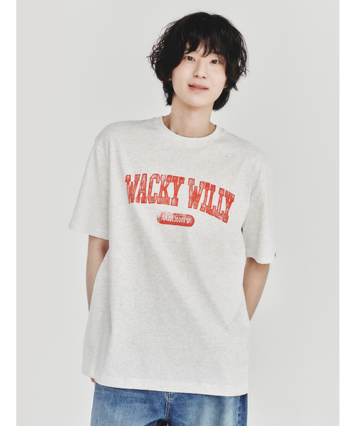 Wacky WiLLy(ワッキーウィリー)の「アーチタイポ半袖Tシャツライトグレー(Tシャツ/カットソー・レディース・その他・MEDIUM/LARGE/X-LARGE/SMALL)」の1枚目の写真