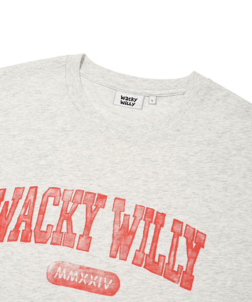 Wacky WiLLy(ワッキーウィリー)の「アーチタイポ半袖Tシャツライトグレー(Tシャツ/カットソー・レディース・その他・MEDIUM/LARGE/X-LARGE/SMALL)」の4枚目の写真