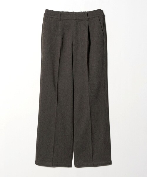 A DAY IN THE LIFE UNITED ARROWS（アデイインザライフユナイテッドアローズ）の「ツイードライクジャージー ワイドパンツ ‐ウォッシャブル‐＜A DAY IN THE LIFE＞（スラックス・レディース・ダークグレー/モカ/ブラック・S/M）」の3枚目の写真