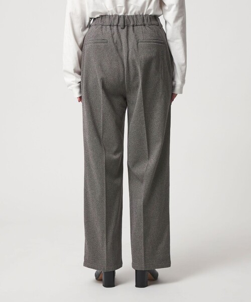 A DAY IN THE LIFE UNITED ARROWS（アデイインザライフユナイテッドアローズ）の「ツイードライクジャージー ワイドパンツ ‐ウォッシャブル‐＜A DAY IN THE LIFE＞（スラックス・レディース・ダークグレー/モカ/ブラック・S/M）」の9枚目の写真