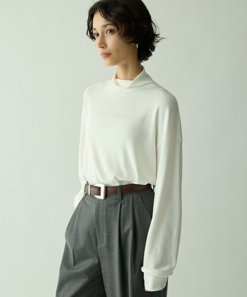 Drawing Numbers(ドローイング ナンバーズ)の「【Drawing Numbers】タートルカットソー(Tシャツ/カットソー・レディース・チャコールグレー/ホワイト・38/40)」の5枚目の写真
