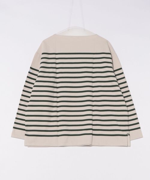 ADAM ET ROPE'（アダムエロペ）の「【ORCIVAL/オーシバル】BOAT NECK L/S WIDE（Tシャツ/カットソー・メンズ・キナリ/ブラック・4/3）」の3枚目の写真