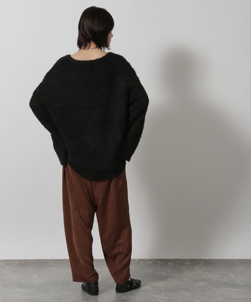 LAKOLE（ラコレ）の「ブークレVネックニットプルオーバー / 598893（ニット/セーター・レディース・グレー/ブラック/カーキ・FREE）」の19枚目の写真