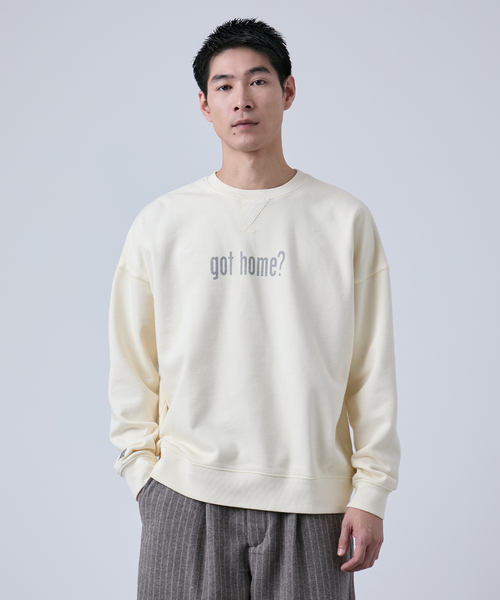 B.C STOCK（ベーセーストック）の「【ANTS & ELEPHANTS】フェード加工 リバーシブルスウェット（スウェット・メンズ・グレー/ベージュ/ブルー系その他/ブラウン・MEDIUM/LARGE）」の3枚目の写真