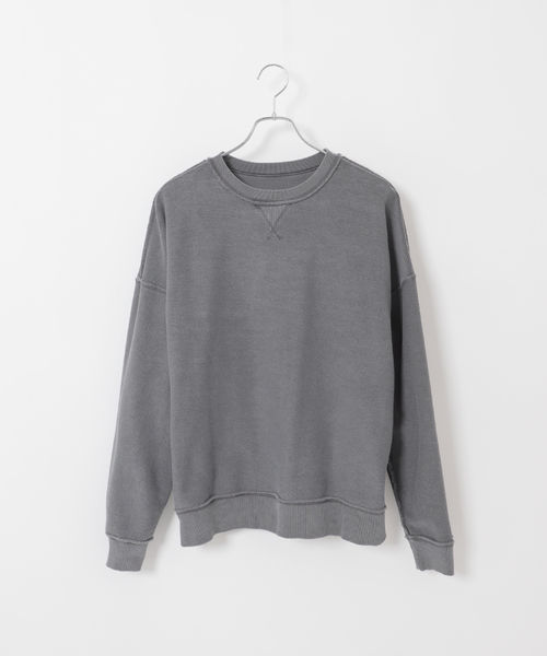 B.C STOCK（ベーセーストック）の「【ANTS & ELEPHANTS】フェード加工 リバーシブルスウェット（スウェット・メンズ・グレー/ベージュ/ブルー系その他/ブラウン・MEDIUM/LARGE）」の7枚目の写真