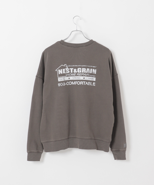 B.C STOCK（ベーセーストック）の「【ANTS & ELEPHANTS】フェード加工 リバーシブルスウェット（スウェット・メンズ・グレー/ベージュ/ブルー系その他/ブラウン・MEDIUM/LARGE）」の12枚目の写真