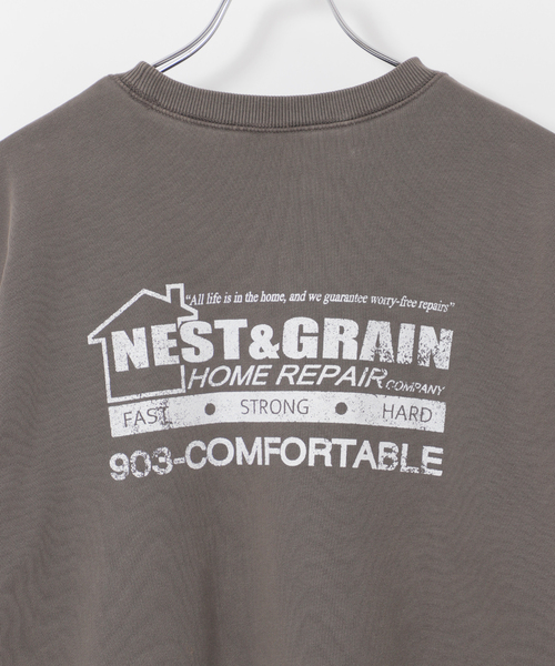 B.C STOCK（ベーセーストック）の「【ANTS & ELEPHANTS】フェード加工 リバーシブルスウェット（スウェット・メンズ・グレー/ベージュ/ブルー系その他/ブラウン・MEDIUM/LARGE）」の13枚目の写真