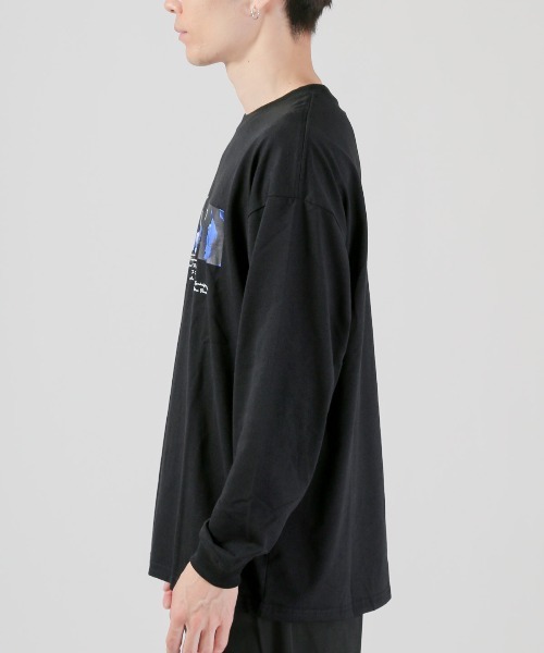 LUXSTYLE(ラグスタイル)の「フラワーフォトプリントロンT(Tシャツ/カットソー・メンズ・ホワイト/ホワイト系その他/ブラック/ブラック系その他・M/L)」の17枚目の写真