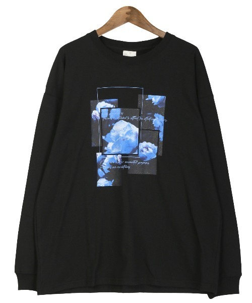 LUXSTYLE(ラグスタイル)の「フラワーフォトプリントロンT(Tシャツ/カットソー・メンズ・ホワイト/ホワイト系その他/ブラック/ブラック系その他・M/L)」の20枚目の写真