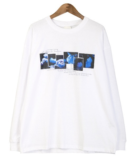 LUXSTYLE(ラグスタイル)の「フラワーフォトプリントロンT(Tシャツ/カットソー・メンズ・ホワイト/ホワイト系その他/ブラック/ブラック系その他・M/L)」の21枚目の写真