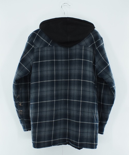 Dickies（ディッキーズ）の「【USED】Dickies フーディレイヤー キルティングネル（カバーオール・メンズ・ネイビー・MEDIUM）」の11枚目の写真