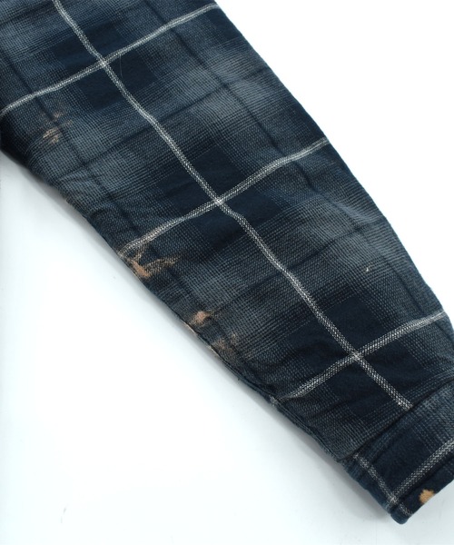 Dickies（ディッキーズ）の「【USED】Dickies フーディレイヤー キルティングネル（カバーオール・メンズ・ネイビー・MEDIUM）」の8枚目の写真