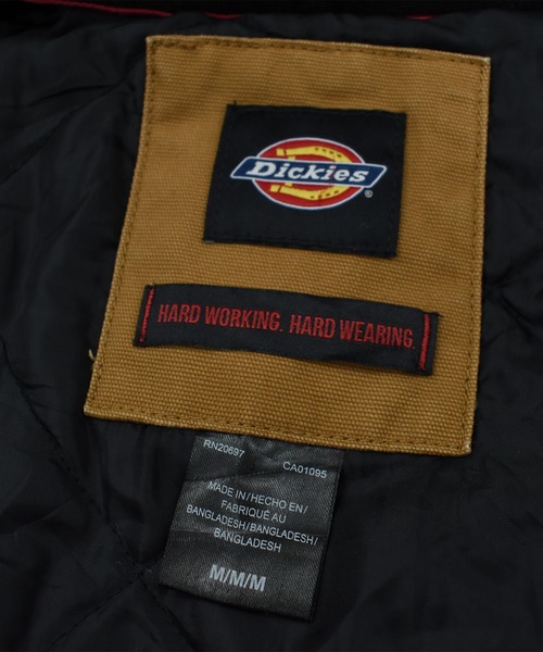 Dickies（ディッキーズ）の「【USED】Dickies フーディレイヤー キルティングネル（カバーオール・メンズ・ネイビー・MEDIUM）」の2枚目の写真