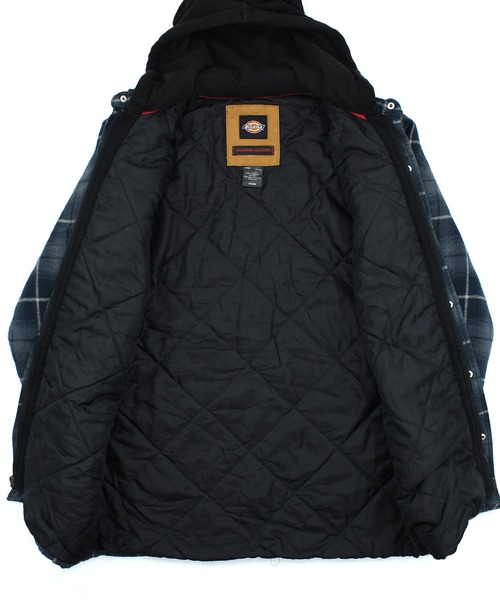Dickies（ディッキーズ）の「【USED】Dickies フーディレイヤー キルティングネル（カバーオール・メンズ・ネイビー・MEDIUM）」の10枚目の写真