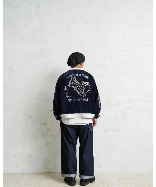 WAIPER.inc(ワイパーインク)の「WAIPER×TOWN CRAFT TL25F002WP 50’s SOUVENIR GREENLAND JACKET(ブルゾン・メンズ・ブラック/ネイビー・L/XL/M/XXL)」の12枚目の写真