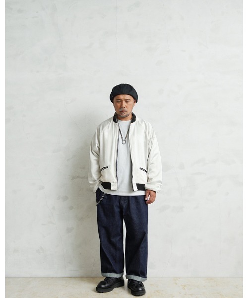 WAIPER.inc(ワイパーインク)の「WAIPER×TOWN CRAFT TL25F002WP 50’s SOUVENIR GREENLAND JACKET(ブルゾン・メンズ・ブラック/ネイビー・L/XL/M/XXL)」の13枚目の写真