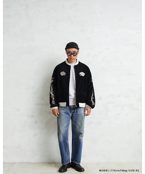 WAIPER.inc(ワイパーインク)の「WAIPER×TOWN CRAFT TL25F002WP 50’s SOUVENIR GREENLAND JACKET(ブルゾン・メンズ・ブラック/ネイビー・L/XL/M/XXL)」の18枚目の写真