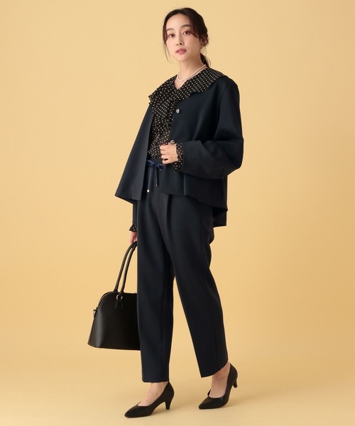 Elura(エルーラ)の「≪入卒/セレモニー/通勤≫ダンボールパンツ/602139(その他パンツ・レディース・ネイビー/グレイッシュベージュ・LARGE/MEDIUM)」の6枚目の写真