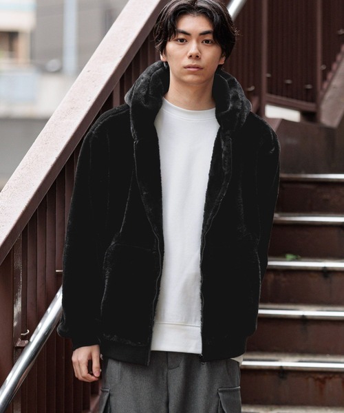 LAKOLE（ラコレ）の「ファーフードブルゾン/595109（ブルゾン）」 - WEAR