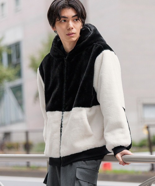 ファーフードブルゾン/595109（ブルゾン）｜LAKOLE（ラコレ）の