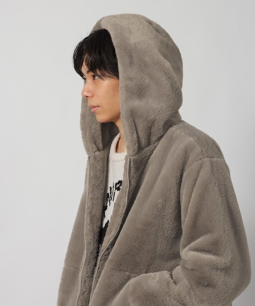 LAKOLE(ラコレ)の「ファーフードブルゾン/595109(ブルゾン・メンズ・ホワイト/ブラック/サンドグレー/チャコール・MEDIUM/LARGE)」の21枚目の写真