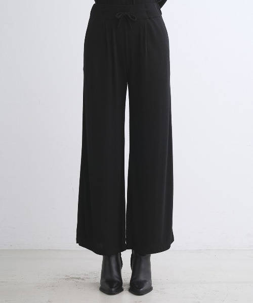three dots(スリードッツ)の「ブラッシュドセーター ワイドパンツ(その他パンツ・レディース・グレー系その他/ブラック/ブラウン系その他/ネイビー・MEDIUM/SMALL)」の13枚目の写真