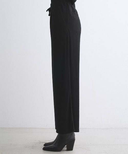 three dots(スリードッツ)の「ブラッシュドセーター ワイドパンツ(その他パンツ・レディース・グレー系その他/ブラック/ブラウン系その他/ネイビー・MEDIUM/SMALL)」の14枚目の写真