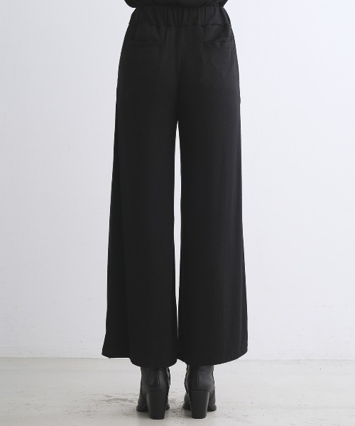 three dots(スリードッツ)の「ブラッシュドセーター ワイドパンツ(その他パンツ・レディース・グレー系その他/ブラック/ブラウン系その他/ネイビー・MEDIUM/SMALL)」の15枚目の写真