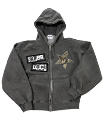 Striking Cross Sweat Hood Zip-Up ((dark gray))（パーカー）｜SK8ER