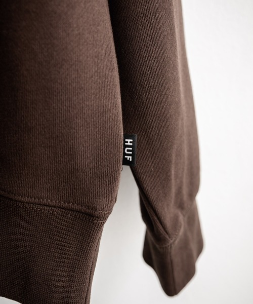 HUF（ハフ）の「HUF ハフ ARCH P/O HOODIE オーバーサイズアーチロゴプリント裏起毛プルオーバーパーカー（パーカー・メンズ・ブラウン/ブラック/ライラック・M/L/XL）」の20枚目の写真