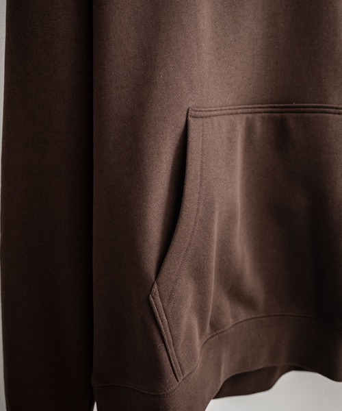 HUF（ハフ）の「HUF ハフ ARCH P/O HOODIE オーバーサイズアーチロゴプリント裏起毛プルオーバーパーカー（パーカー・メンズ・ブラウン/ブラック/ライラック・M/L/XL）」の22枚目の写真
