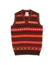 BEAMS PLUS(�r�[���X�v���X)�́y�ʒ��zJamieson�fs / Fairsile V-Neck Knit Vest(�j�b�g/�Z�[�^�[)