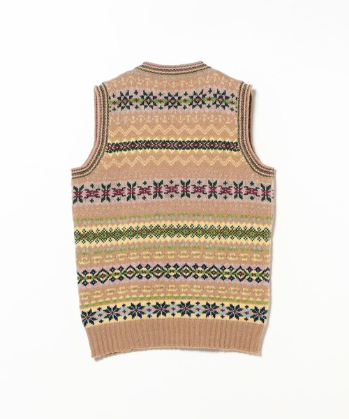 BEAMS PLUS(ビームスプラス)の「【別注】Jamieson’s / Fairsile V-Neck Knit Vest(ニット/セーター・メンズ・オリーブ/カーキ/ブラウン・XL(42)/XXL(44)/M(38)/L(40))」の8枚目の写真