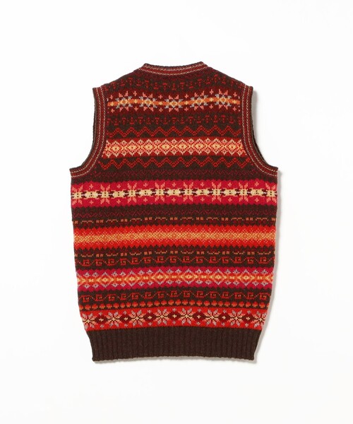 BEAMS PLUS(ビームスプラス)の「【別注】Jamieson’s / Fairsile V-Neck Knit Vest(ニット/セーター・メンズ・オリーブ/カーキ/ブラウン・XL(42)/XXL(44)/M(38)/L(40))」の11枚目の写真