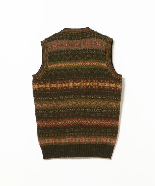 BEAMS PLUS(ビームスプラス)の「【別注】Jamieson’s / Fairsile V-Neck Knit Vest(ニット/セーター・メンズ・オリーブ/カーキ/ブラウン・XL(42)/XXL(44)/M(38)/L(40))」の14枚目の写真