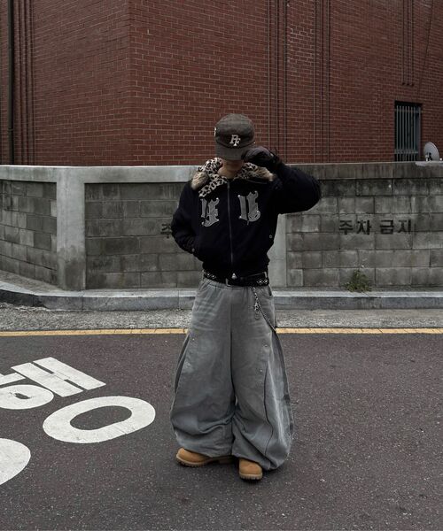 HOODHOOD(フッドフッド)の「HDアーティフィシャルレザー パッチ ボンバーダウンジャケット カモ(ダウンジャケット/コート・レディース・その他・1/2/3)」の15枚目の写真