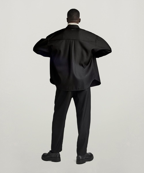 G-STAR(ジースター)の「Holiday Relaxed Chino/リラックスルーズテーパードタックチノパンツ(チノパンツ・メンズ・ダークブラック・29/32/31/32/30/32/28/32)」の3枚目の写真