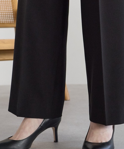 RIRIYANO(リリヤーノ)の「<洗える>単品ストレッチシャンブレーストレートパンツ(スーツパンツ・レディース・チャコールグレー/ブラック・11号/9号/13号/7号/19号/17号/15号)」の15枚目の写真
