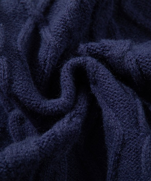 HOOK(フック)の「HOOK -original- 厚手パッチワーククリスマスニットプルオーバー (AW)(ニット/セーター・メンズ・ブルー・LARGE/MEDIUM/SMALL/X-LARGE)」の19枚目の写真