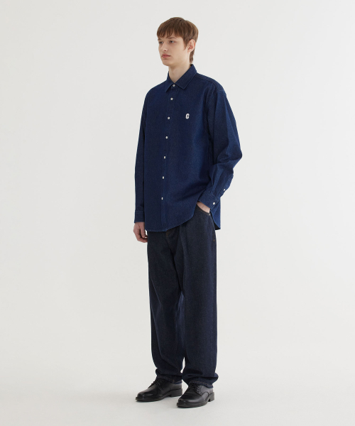 COVERNAT(カバーナット)の「Cロゴデニムシャツインディゴ(シャツ/ブラウス・レディース・その他・SMALL/X-LARGE/MEDIUM/LARGE)」の5枚目の写真
