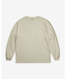 ピグメント ロングスリーブ ポケットTシャツ(オートミール)