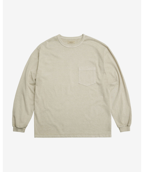 sortie(ソルティ)の「ピグメント ロングスリーブ ポケットTシャツ(オートミール)(Tシャツ/カットソー・メンズ・その他・LARGE/X-LARGE/MEDIUM)」の1枚目の写真