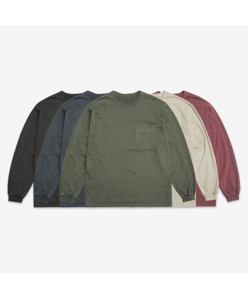 sortie(ソルティ)の「ピグメント ロングスリーブ ポケットTシャツ(オートミール)(Tシャツ/カットソー・メンズ・その他・LARGE/X-LARGE/MEDIUM)」の6枚目の写真