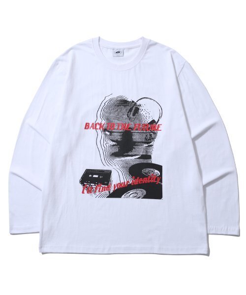 SEARCH410(サーチ410)の「フューチャー長袖Tシャツホワイト(Tシャツ/カットソー・メンズ・その他・MEDIUM/LARGE)」の1枚目の写真