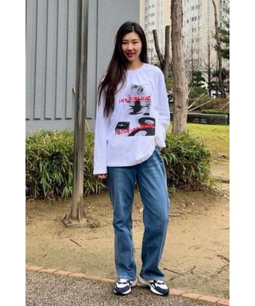 SEARCH410(サーチ410)の「フューチャー長袖Tシャツホワイト(Tシャツ/カットソー・メンズ・その他・MEDIUM/LARGE)」の7枚目の写真