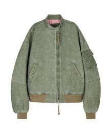 ETCE（イーティーシーイー）の「WASHED CROP BOMBER (GREEN)（MA-1）」