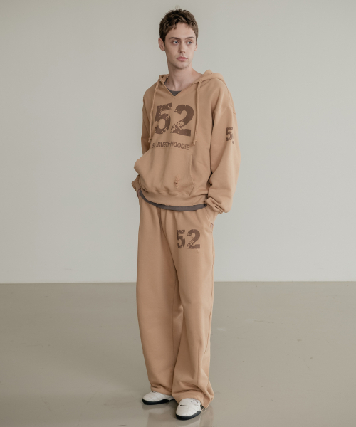 SSIN AND LEE（シンアンドリー）の「ラスティコットンスウェットフードパーカー ベージュ（パーカー・メンズ・その他・LARGE/MEDIUM）」の5枚目の写真
