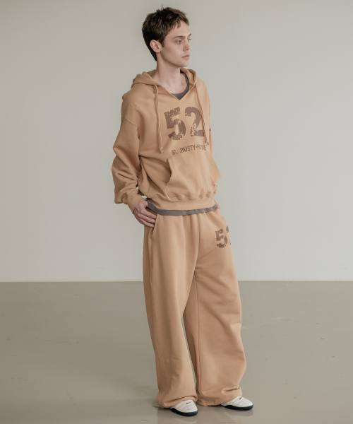 SSIN AND LEE（シンアンドリー）の「ラスティコットンスウェットフードパーカー ベージュ（パーカー・メンズ・その他・LARGE/MEDIUM）」の6枚目の写真