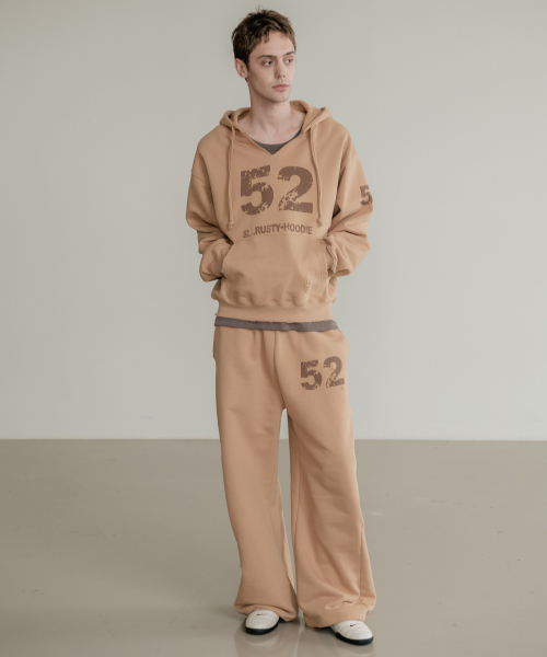 SSIN AND LEE（シンアンドリー）の「ラスティコットンスウェットフードパーカー ベージュ（パーカー・メンズ・その他・LARGE/MEDIUM）」の9枚目の写真